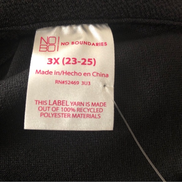 NO BOUNDARIES Womens Jumpsuit Size 3X 23-25 Juniors Sleeveless Black NWOT - Picture 7 of 8